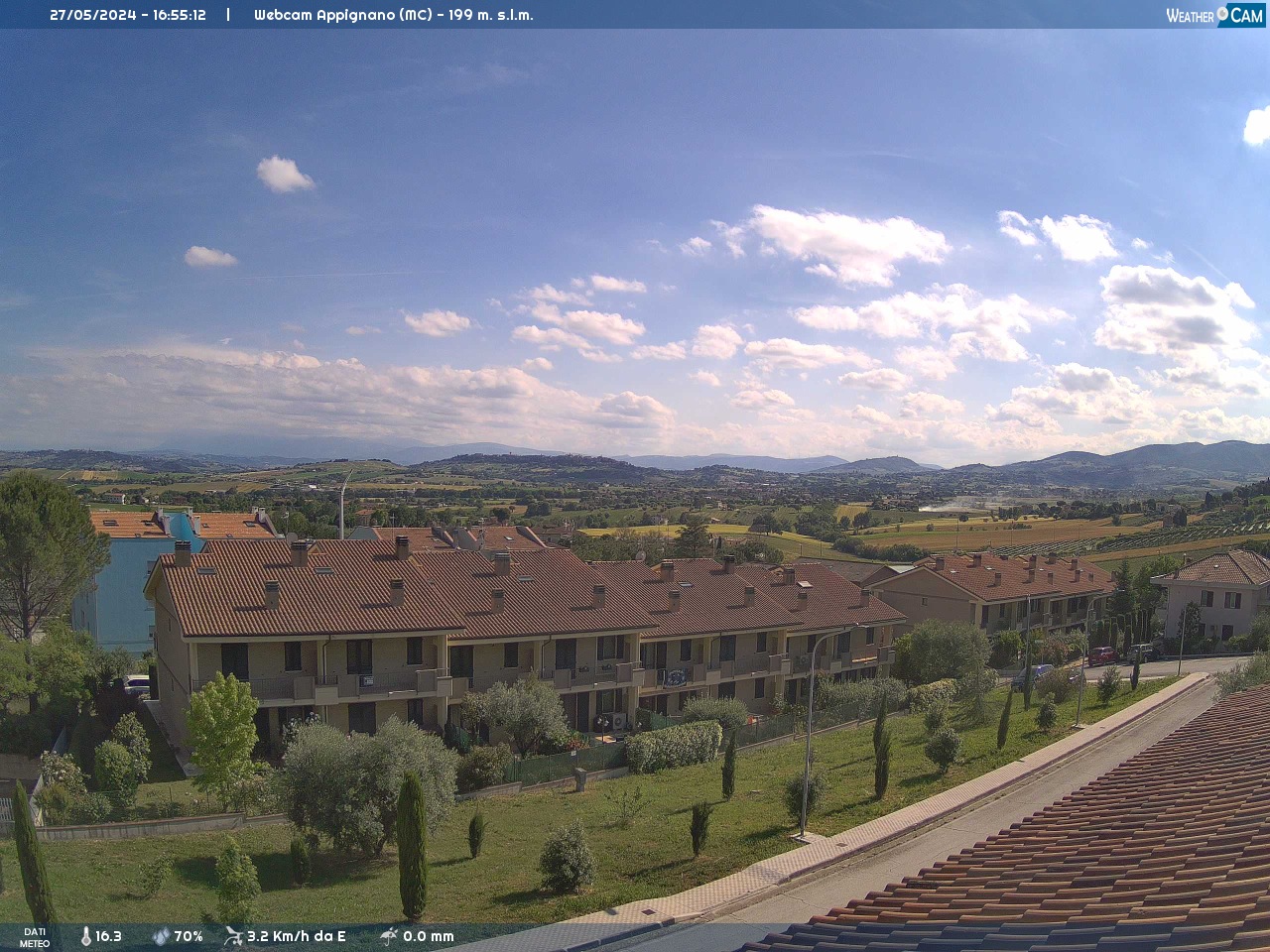 immagine della webcam nei dintorni di Torrette di Ancona: webcam Appignano