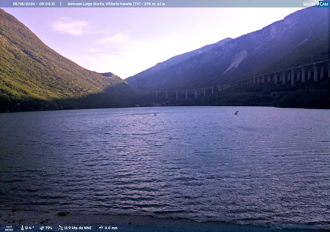 webcam Lago Morto, Vittorio Veneto  ore 8