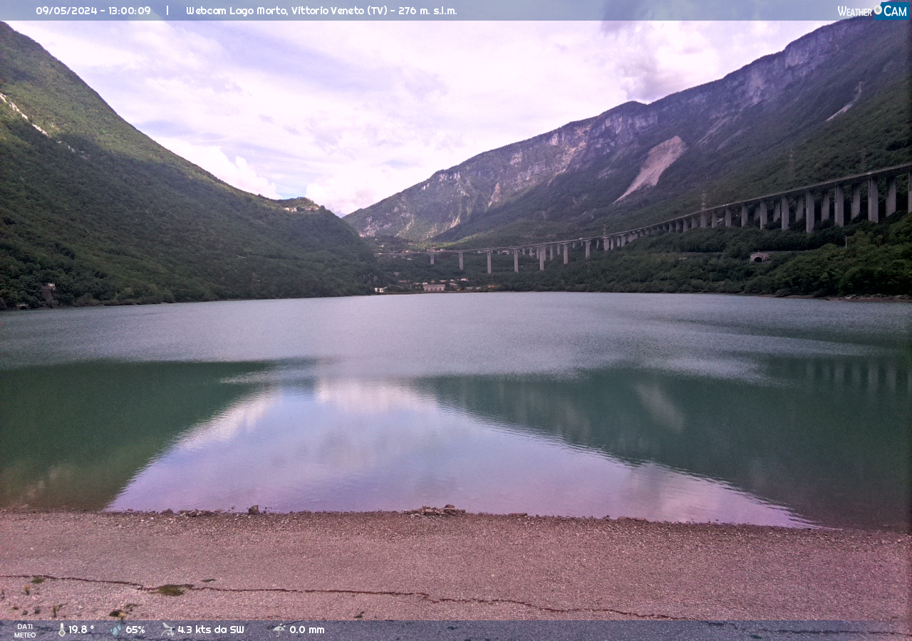 webcam Lago Morto, Vittorio Veneto  ore 13