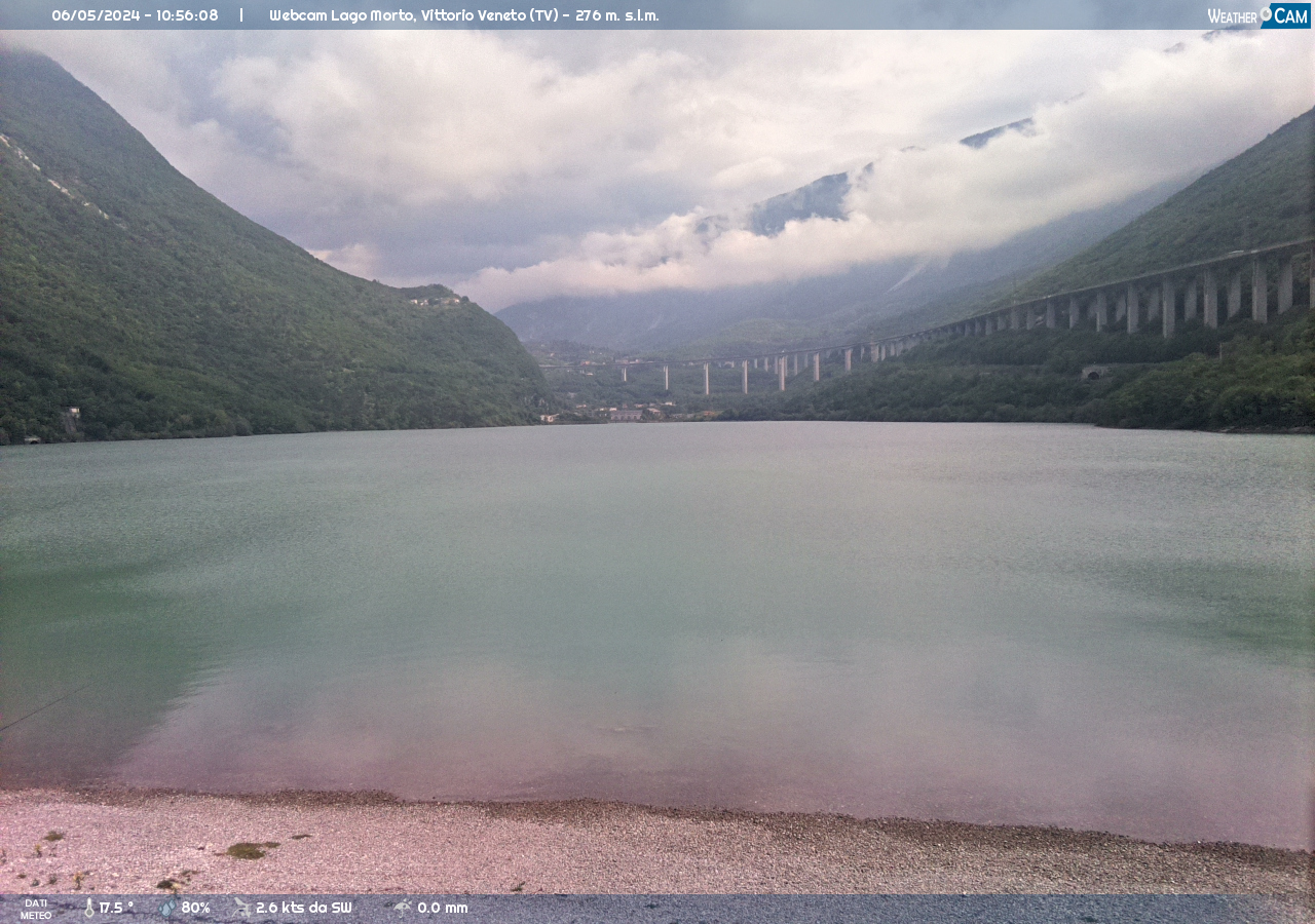 Webcam am Lago Morto - Vittorio Veneto Blick nach Nord