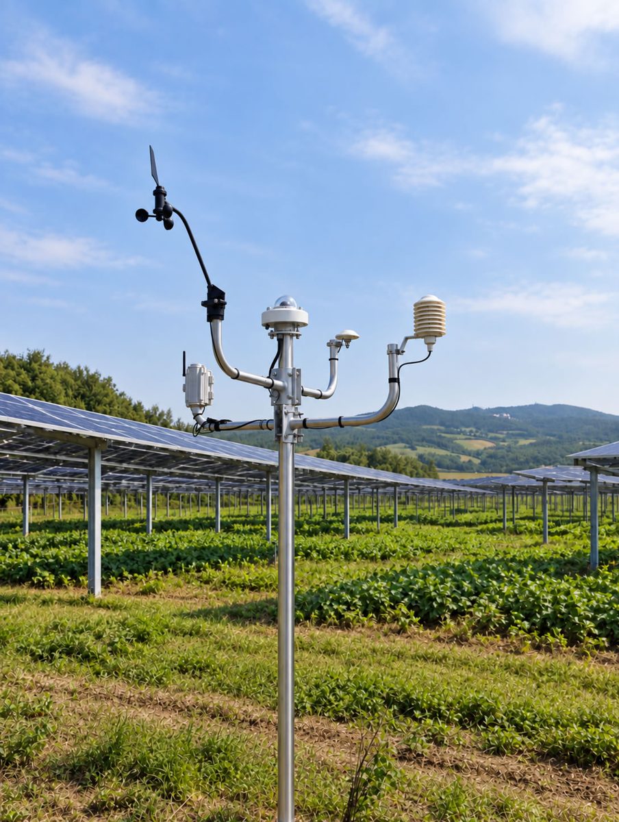 stazione meteo professionale per agrivoltaico